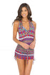 Luli Fama Besos De Sal T-Back Mini Dress